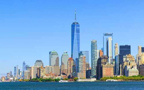 Ανοιχτό λεωφορείο στην Times Square στη Νέα Υόρκη